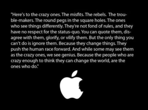 Apple Brand Manifesto
