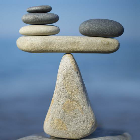 balancing rock display