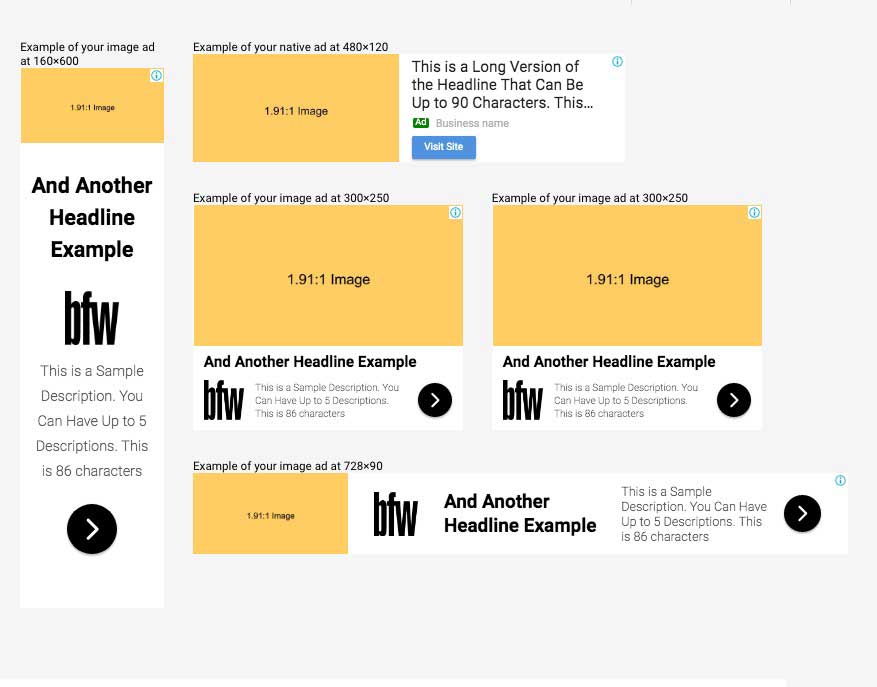Responsive Display Ads Examples